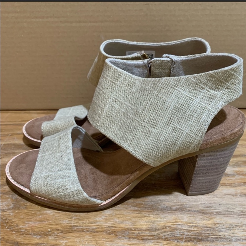 Toms Majorca Block Heel Sandals EUC